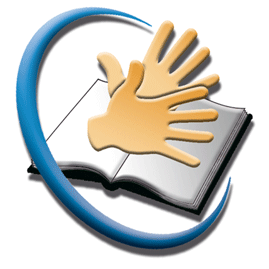 Two hands signing logo