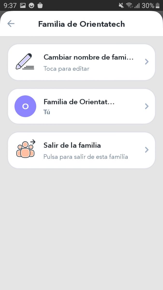 Family interface