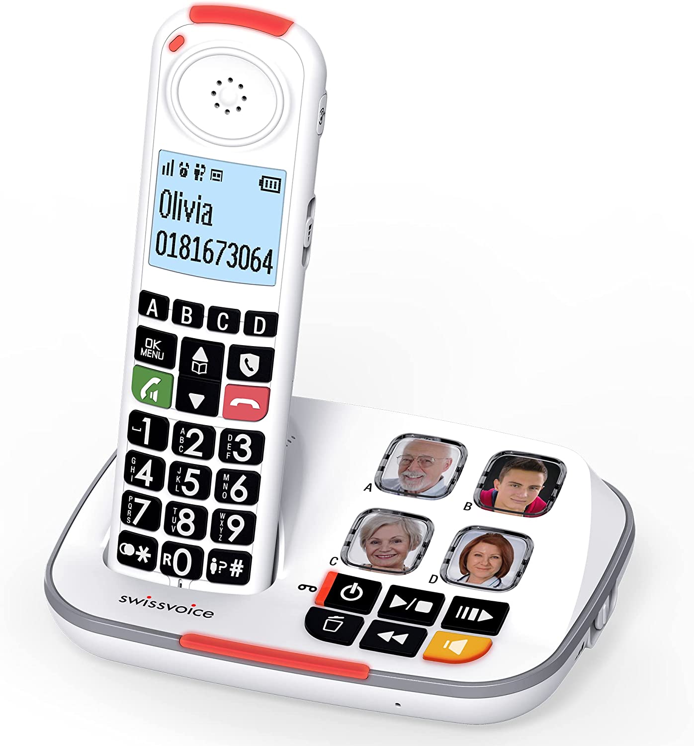 Swissvoice Xtra 2155 Cordless Phone Elderly Big Button Photo Button,  Telephone