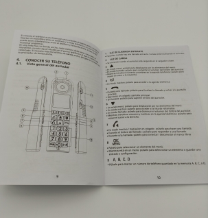 Image showing the content that can be found in the user guide.
