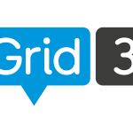 Logo de Grid 3: Nombre dentro de un bocadillo.