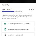 Image showing the possibility of buying 2 lives