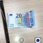 Fotografía de un billete de 20€