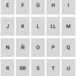 Image that shows the category of the dactylological alphabet in the app.