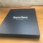 Image of a black box with the Famileo logo
