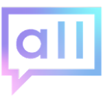 icon that can read "all" within a rectangular speech bubble