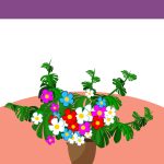 Página de un minijuego. En el centro hay una planta para pulsarla e interacturar con ella que cuanto más veces la pulsas mas flores le crecen, y una barra a la derecha que indica el tiempo del juego. La barra va subiendo conforme pasa el tiempo.