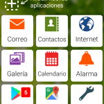 Application menu view