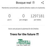 Imagen que muestra como conseguir planatar tu árbol real con la organización Trees for the Futures.