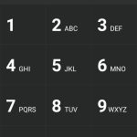 Image showing the numeric keypad to make calls.