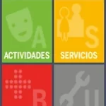 main window, where we find the 5 icons of the functionalities, these being activities, top left, services, top right, well-being, in the center left, utilities, in the center right and news, below completely off the screen.